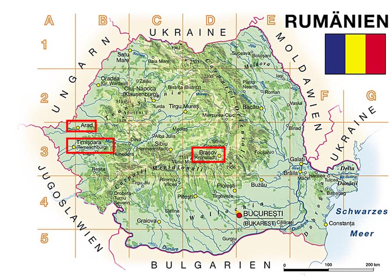 Ungarische Kartenmacher im heutigen Rumänien